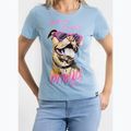 Moteriški marškinėliai Pitbull Synglasses Dog light blue 4