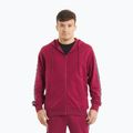 Vyriškas džemperis Pitbull Tape Nugget Hooded Zip Sweatshirt burgundy