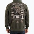 Vyriški "Pitbull Troublemaker" džemperiai su gobtuvu ir užtrauktuku senai žalia 3