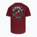 Vyriški marškinėliai Pitbull San Diego CA black burgundy 5