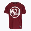Vyriški marškinėliai Pitbull Logo Palms burgundy 4