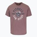 Vyriški marškinėliai Pitbull Shkull Logo dusty burgundy