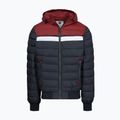 Vyriška žieminė striukė Pitbull Rubio Quilted Hooded dark navy/red 5