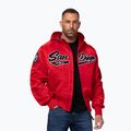 Vyriška striukė Pitbull Aero Flight Hooded fluo/red
