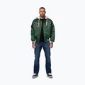 Vyriška striukė Pitbull Mason San Diego Baseball Hooded bottle green/beige 2