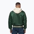 Vyriška striukė Pitbull Mason San Diego Baseball Hooded bottle green/beige 3