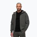 Vyriškas džemperis Pitbull Sampson Hooded Zip Sweatshirt grey/green 4