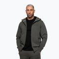 Vyriškas džemperis Pitbull Sampson Hooded Zip Sweatshirt grey/green 5