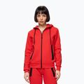 Moteriškas džemperis Pitbull Explory Tape Hooded Zip fluo/red