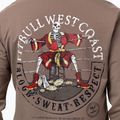 Vyriškas džemperis Pitbull Bloodline 2 Sweatshirt Zip Hooded brown savana 4