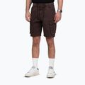 Vyriški šortai Pitbull Proctor Drawstring Cargo tamsiai rudi 3