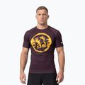 Vyriški marškinėliai Pitbull Rashguard Logo Palms brown
