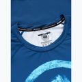 Vyriškas ilgomis rankovėmis rashguardas Pitbull Rashguard Logo Palms blue 5