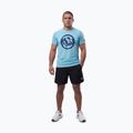 Vyriški marškinėliai Pitbull Palms mesh light blue logo 2