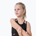 Vaikiška treniruočių viršutinė dalis 4F JTOPD001 tamsiai juoda