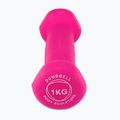Guminis hantelis Body Sculpture BW 513 z PVC 1 kg pink 3