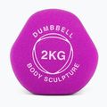 Guminis hantelis Body Sculpture BW 513 z PVC 2 kg purple 4