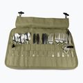 Stalo įrankių rinkinys OFFLANDER Camping Cutlery Set with Case green