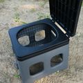 Turistinis tualetas OFFLANDER Portable Folding Camping Toilet black 3