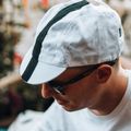 Luxa Classic Stripe balta ir juoda dviratininko kepurė po šalmu LULOCKCSW 2
