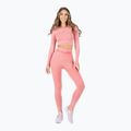Moteriška treniruočių viršutinė dalis ilgomis rankovėmis MITARE Push Up Max Crop Top pink K084 2