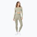 Moteriška treniruočių viršutinė dalis ilgomis rankovėmis MITARE Push Up Max Crop Top žalia K084 2