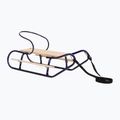 Metalinės rogės HUMBAKA with backrest and footrests navy