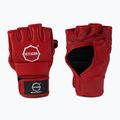 Octagon Kevlar MMA graplingo pirštinės raudonos spalvos 3