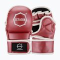 Graplingo pirštinės Octagon Metallic MMA red