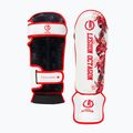 Kulkšnies ir blauzdų apsaugos Octagon Legion Flower white/red 2