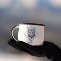 Kelioninis puodelis Alpinus Enamelled White Lynx 4