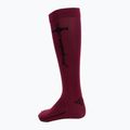 Moteriškos jojimo kojinės iki kelių FERA Equestrian Basic bordo spalvos 5.10.ba. 2