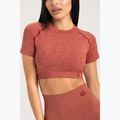 Moteriški treniruočių marškinėliai Gym Glamour Seamless Rashguard cherry 3