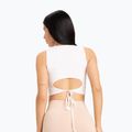 Moterų treniruočių viršutinė dalis Gym Glamour Tied White 441 2