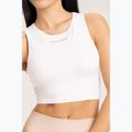 Moterų treniruočių viršutinė dalis Gym Glamour Tied White 441 3