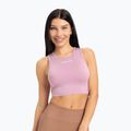 Moterų treniruočių viršutinė dalis Gym Glamour Tied Pink 442