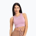 Moterų treniruočių viršutinė dalis Gym Glamour Tied Pink 442 3