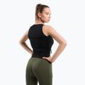 Moterų treniruočių viršutinė dalis Gym Glamour Drawstring Black 445 4