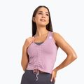 Moterų treniruočių viršutinė dalis Gym Glamour Drawstring Pink 447