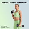 XTREXO Hex 17,5 kg gumuoti hanteliai 2