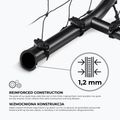 OneTeam One futbolo vartai 300 x 200 cm iš cinkuoto plieno, balti/juodi 16