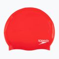 Speedo Plain Flat Silicone vaikiška plaukimo kepuraitė raudona 8-709931959