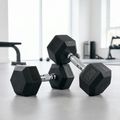 XTREXO Hex 22,5 kg gumuoti hanteliai 3