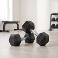 XTREXO Hex 30 kg gumuoti hanteliai 3