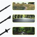 Reguliuojamos juodos spalvos KADVA Aruku nordic walking lazdos 7