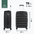 Kelioninis lagaminas KADVA Cayes 75 l juodas 3