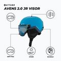 Vaikiškas slidinėjimo šalmas ATTABO Avens 2.0 Jr Visor blue 2
