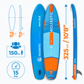 Rinkinys lenta SUP pripučiama AQUASTIC Perth 10'8" allround mėlyna 24