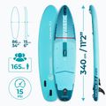 Rinkinys pripučiama lenta SUP AQUASTIC Perth Pro 11'2" all-round green 19
