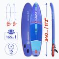 Rinkinys pripučiama lenta SUP AQUASTIC Perth Pro 11'2" all-round blue 21